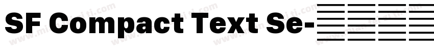 SF Compact Text Se字体转换